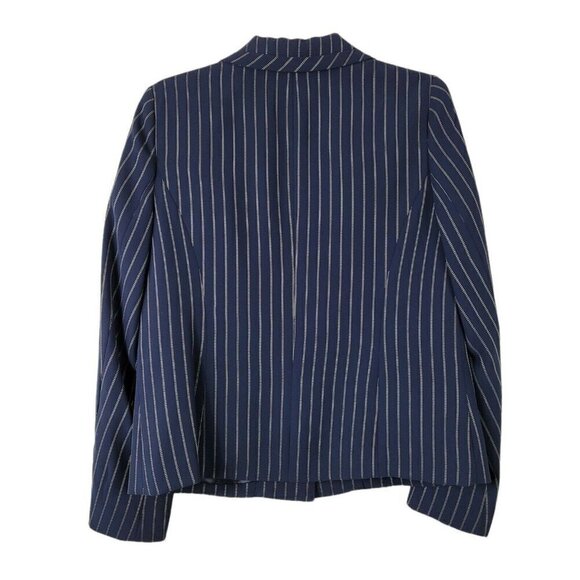 Pendleton Women's Blazer Suit Separates Navy Blue Striped Size 8 Career Office - Picture 2 of 10